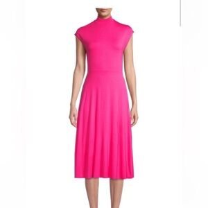 Boss Ellira Midi-Dress in Pink NWT Size Small